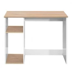 18.9 in. Rectangular Oak Wood Computer Desk with 2-Layers by Wateday