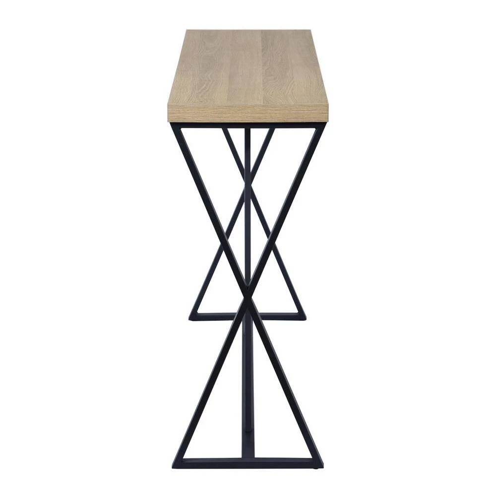 47.20 in. Oak Standard Rectangle Wood Console Table by Wateday 2 47.20 in. Oak Standard Rectangle Wood Console Table by Wateday - Image 2