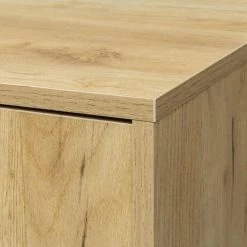 53 in. Oak TV Stand with Open Storage Shelves and Cabinet Fits TV's up to 55 in. by Wateday -Wateday Sales Store oak wateday tv stands yj yuki9595460 4f 1000