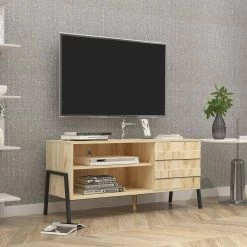 43.30 in. Oak TV Stand with Cabinet Fits TV's up to 55 in. by Wateday 15 43.30 in. Oak TV Stand with Cabinet Fits TV's up to 55 in. by Wateday -Wateday Sales Store oak wateday tv stands yj yuki9596262 31 1000