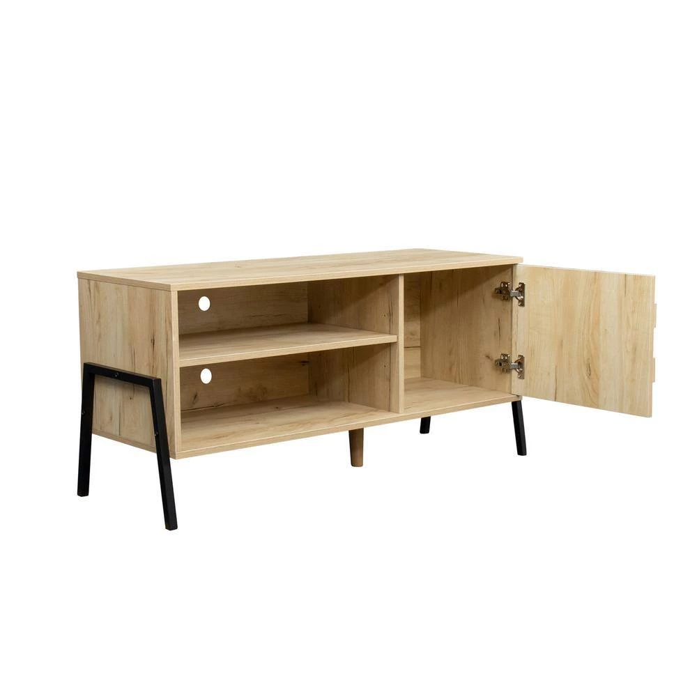 43.30 in. Oak TV Stand with Cabinet Fits TV's up to 55 in. by Wateday 4 43.30 in. Oak TV Stand with Cabinet Fits TV's up to 55 in. by Wateday - Image 4