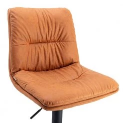 44.88 in. Orange Low Back Metal Frame Stool Height 33 in. Bar Stool with Fabric seat (Set of 2) by Wateday -Wateday Sales Store orange wateday bar stools yj yuki9596318 c3 1000