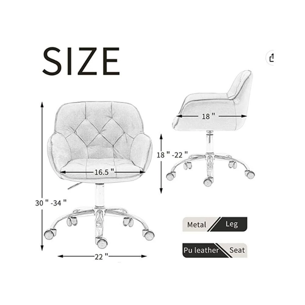 Orange Faux Leather Task Office Chairs with Non-Adjustable Arms by Wateday 5 Orange Faux Leather Task Office Chairs with Non-Adjustable Arms by Wateday - Image 5