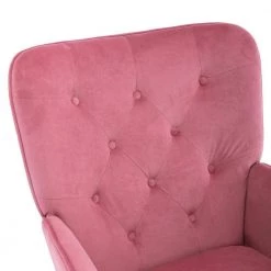 Pink Velvet Rocking Chair by Wateday -Wateday Sales Store pink wateday accent chairs yj yuki9596076 c3 1000