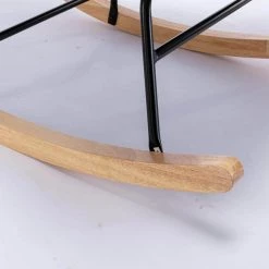 Pink Fabric Padded Seat Rocking Chair With Armrests by Wateday -Wateday Sales Store pink wateday accent chairs yj yuki9596079 1f 1000