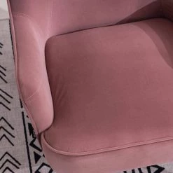 Pink Velvet Ergonomics Accent Chair With Gold Legs by Wateday -Wateday Sales Store pink wateday accent chairs yj yuki9596108 c3 1000