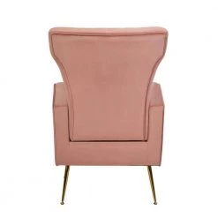 Pink Velvet Wingback Arm Side Chair by Wateday 11 Pink Velvet Wingback Arm Side Chair by Wateday -Wateday Sales Store pink wateday accent chairs yj yuki9596574 1f 1000