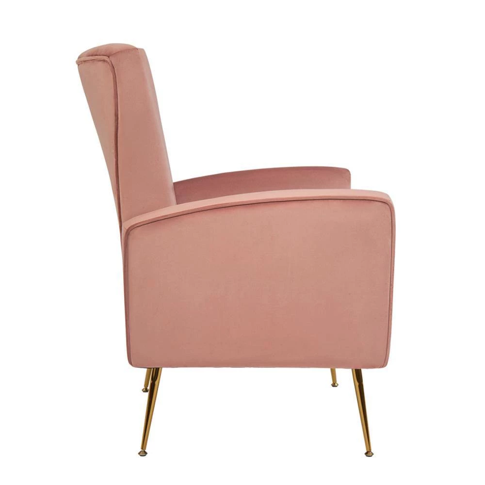 Pink Velvet Wingback Arm Side Chair by Wateday 2 Pink Velvet Wingback Arm Side Chair by Wateday - Image 2