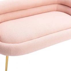 27.95 in. W Flared Arm Fabric Straight Sofa in Pink by Wateday -Wateday Sales Store pink wateday sofas couches yj yuki9596228 4f 1000