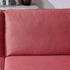 72.40 in. W Flared Arm Fabric Rustic Style Straight Sofa in Pink by Wateday -Wateday Sales Store pink wateday sofas couches yj yuki9596517 1f 1000