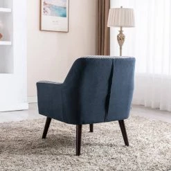 Plaid Fabric Armchair with Storage Side Table by Wateday -Wateday Sales Store plaid wateday accent chairs yj yuki9596292 c3 1000