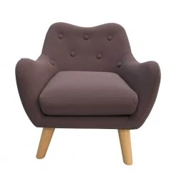 Purple Fabric Upholstered Child Accent Armchair by Wateday