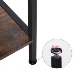 45.7 in. Rustic Brown Wood 4-Shelf Ladder Bookcase by Wateday -Wateday Sales Store rustic brown wateday bookcases bookshelves yj yuki9596104 4f 1000