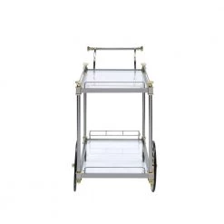 Silver Serving Cart with Wheels by Wateday 7 Silver Serving Cart with Wheels by Wateday -Wateday Sales Store silver wateday bar carts yj yuki9595834 4f 1000