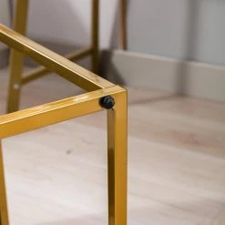 Teal Tufted Ottoman with Metal Base by Wateday -Wateday Sales Store teal wateday ottomans yj yuki9596273 1f 1000