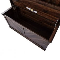 65 in. H Tiger Hall Tree with 4-Hooks Storage Bench 3-in-1 Design by Wateday -Wateday Sales Store tiger wateday hall trees yj yuki9596661 4f 1000