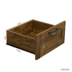 Walnut Armoire with 2-Drawers 70.87 in. H x 19.49 in. W x 39.37 in. D by Wateday 14 Walnut Armoire with 2-Drawers 70.87 in. H x 19.49 in. W x 39.37 in. D by Wateday -Wateday Sales Store walnut wateday armoires wardrobes yj yuki9596378 fa 1000