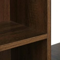 33.2 in. L-shaped Walnut Wood Computer Desk with Bookshelves by Wateday -Wateday Sales Store walnut wateday computer desks yj yuki9595784 c3 1000