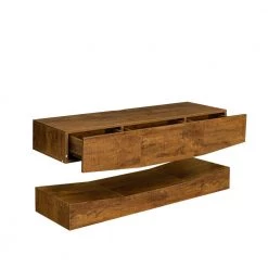 47 in. Walnut TV Stand with 3-Drawers Fits TV's up to 55 in. with LED Lights by Wateday 9 47 in. Walnut TV Stand with 3-Drawers Fits TV's up to 55 in. with LED Lights by Wateday -Wateday Sales Store walnut wateday tv stands yj yuki9595949 c3 1000