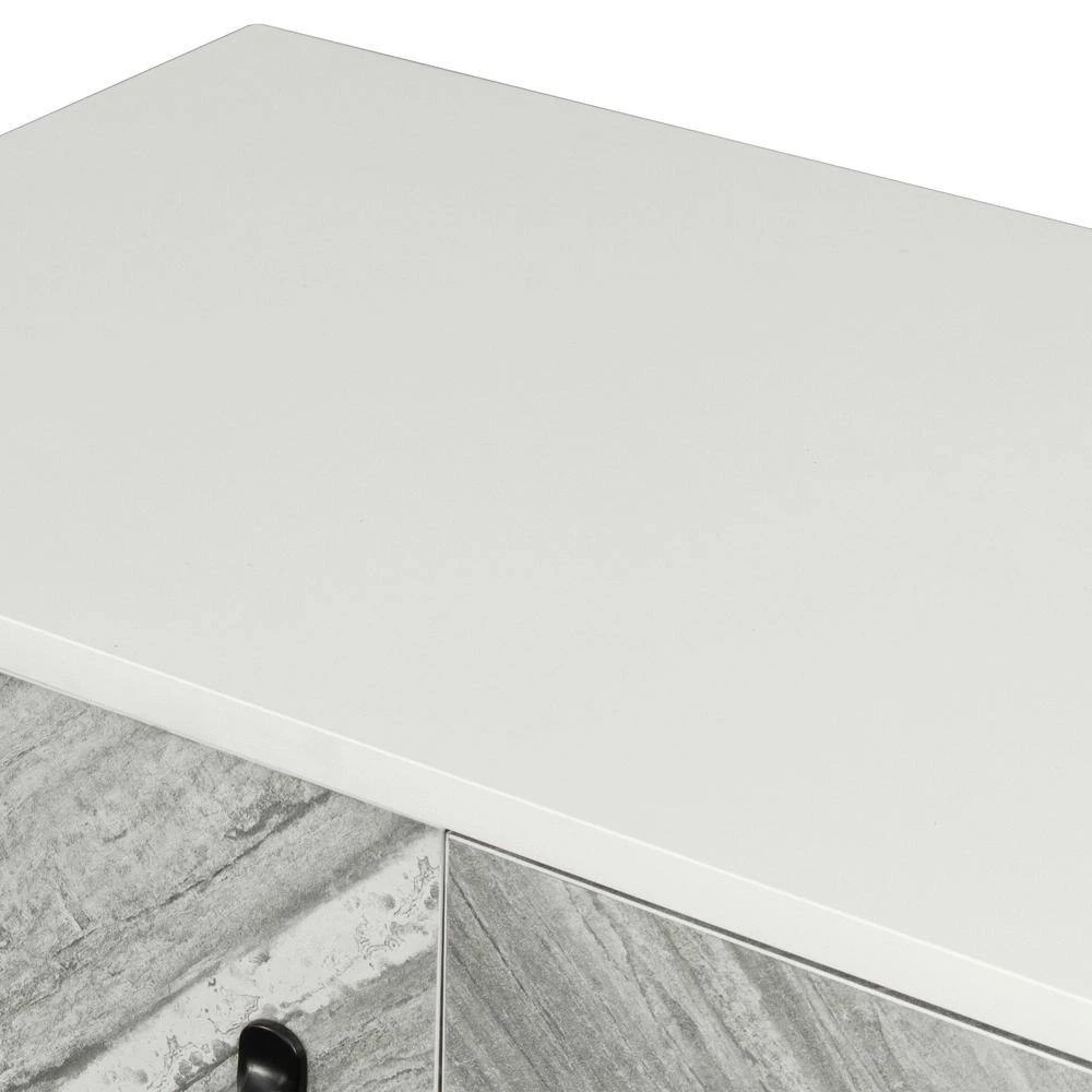 White Sideboard Storage Cabinet with 2-Doors by Wateday 5 White Sideboard Storage Cabinet with 2-Doors by Wateday - Image 5