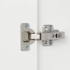 White Side Storage Cabinet with Shelves, LED Light by Wateday -Wateday Sales Store white wateday accent cabinets yj yuki9596737 1f 1000