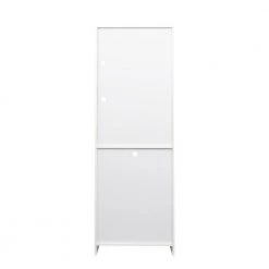 White Side Storage Cabinet with Shelves, LED Light by Wateday -Wateday Sales Store white wateday accent cabinets yj yuki9596737 44 1000