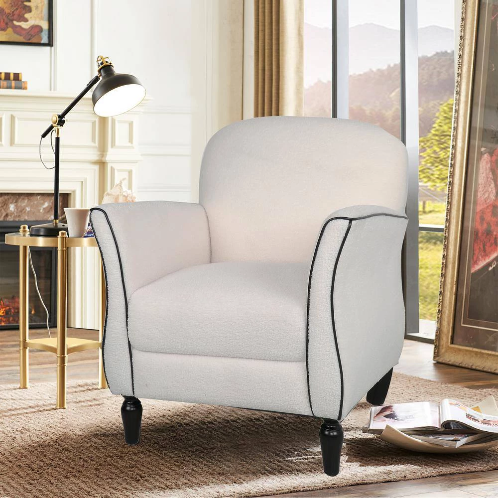 White Polyester Side Chair with Cushion by Wateday 5 White Polyester Side Chair with Cushion by Wateday - Image 5