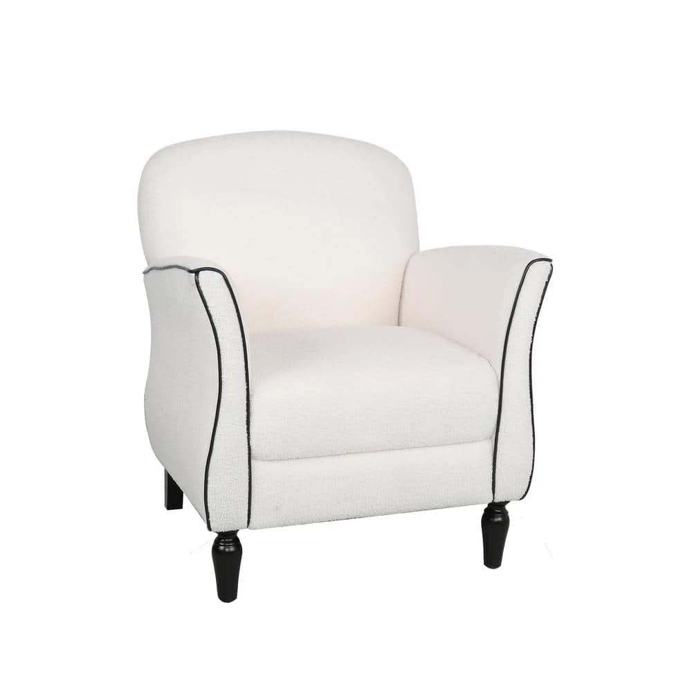 White Polyester Side Chair with Cushion by Wateday 1 White Polyester Side Chair with Cushion by Wateday
