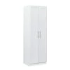 White Armoire with 4-Storage Spaces 70.87 in. H x 16.93 in. W x 23.62 in. D by Wateday