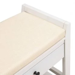 White Entryway Storage Bench 19.8 in. H x 14 in. W x 39 in. L by Wateday -Wateday Sales Store white wateday bedroom benches yj yuki9595285 4f 1000