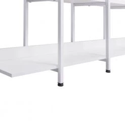 70.87 in White Wood 5-Tier Bookcase with Metal Frame by Wateday 7 70.87 in White Wood 5-Tier Bookcase with Metal Frame by Wateday -Wateday Sales Store white wateday bookcases bookshelves yj yuki9595475 4f 1000