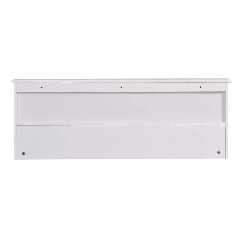 White Wall Mounted Coat Rack with 4-Hooks Storage Shelf by Wateday 5 White Wall Mounted Coat Rack with 4-Hooks Storage Shelf by Wateday - Image 5