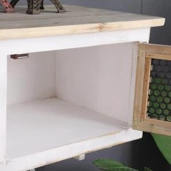 White Wooden Wall Mounted Coat Rack with 2-Cabinets by Wateday -Wateday Sales Store white wateday coat racks yj yuki9596398 1f 1000