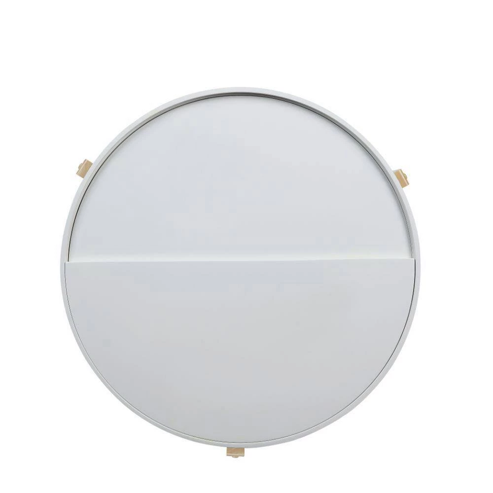 32 in. L White Round Wood Coffee Table with Hidden Storage by Wateday 3 32 in. L White Round Wood Coffee Table with Hidden Storage by Wateday - Image 3