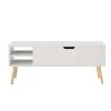 43 in. White Small Rectangle Wood Coffee Table with Lift Top by Wateday