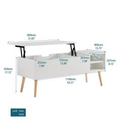 43 in. White Small Rectangle Wood Coffee Table with Lift Top by Wateday -Wateday Sales Store white wateday coffee tables yj yuki9596166 fa 1000