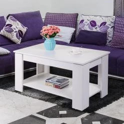 39.4 in. White Small Rectangle Wood Coffee Table with Lift Top by Wateday -Wateday Sales Store white wateday coffee tables yj yuki9596173 31 1000