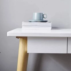 23.62 in. Rectangular White Wood 1-Drawer Computer Desk with Solid Wood Legs by Wateday 11 23.62 in. Rectangular White Wood 1-Drawer Computer Desk with Solid Wood Legs by Wateday -Wateday Sales Store white wateday computer desks yj yuki9595768 4f 1000