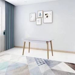 23.62 in. Rectangular White Wood 1-Drawer Computer Desk with Solid Wood Legs by Wateday 9 23.62 in. Rectangular White Wood 1-Drawer Computer Desk with Solid Wood Legs by Wateday -Wateday Sales Store white wateday computer desks yj yuki9595768 77 1000