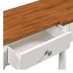 58.07 in. White Standard Rectangle Wood Console Table with Storage Shelf and Drawer by Wateday -Wateday Sales Store white wateday console tables yj yuki9596456 4f 1000