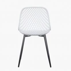 White plastic dining chair without arms, set of 2 by Wateday -Wateday Sales Store white wateday dining chairs yj yuki9595136 4f 1000