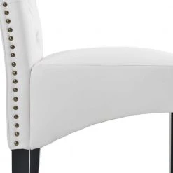 White PU Upholstered Dining Side Chairs (Set of 2) by Wateday -Wateday Sales Store white wateday dining chairs yj yuki9596032 4f 1000