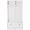 White Hall Tree Entryway Bench, 72 in. H x 18.5 in. W x 40.7 in. L by Wateday