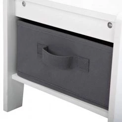 3-Piece Wood Top White Children Activity Table Set with Storage, Blackboard by Wateday -Wateday Sales Store white wateday kids tables chairs yj yuki9596899 fa 1000