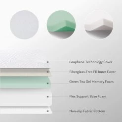 10 in. Medium Comfort Memory Foam Tight Top Queen Mattress by Wateday 13 10 in. Medium Comfort Memory Foam Tight Top Queen Mattress by Wateday -Wateday Sales Store white wateday mattresses yj yuki9596630 76 1000