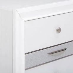 2-Drawer White Nightstand 26 in. H x 17 in. W x 26 in. D by Wateday -Wateday Sales Store white wateday nightstands yj yuki9595379 4f 1000
