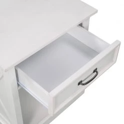 1-Drawer White Nightstand, 26"H x 15.9"W x 22"L by Wateday 12 1-Drawer White Nightstand, 26"H x 15.9"W x 22"L by Wateday -Wateday Sales Store white wateday nightstands yj yuki9595410 4f 1000
