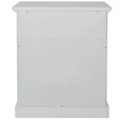 1-Drawer White Nightstand, 26"H x 15.9"W x 22"L by Wateday 10 1-Drawer White Nightstand, 26"H x 15.9"W x 22"L by Wateday -Wateday Sales Store white wateday nightstands yj yuki9595410 66 1000