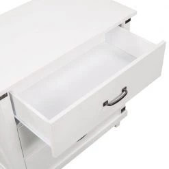 3-Drawer White Nightstand 27.95 in. H x 27.4 in. W x 15.9 in. D by Wateday -Wateday Sales Store white wateday nightstands yj yuki9596538 4f 1000