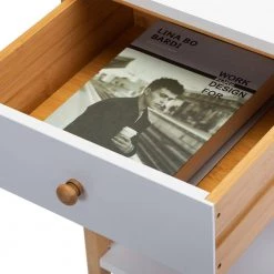 1-Drawer White Nightstand with Shelf, Set of 2 (23.82 in. H x 15.75 in. W x 13.78 in. D) by Wateday -Wateday Sales Store white wateday nightstands yj yuki9596598 4f 1000